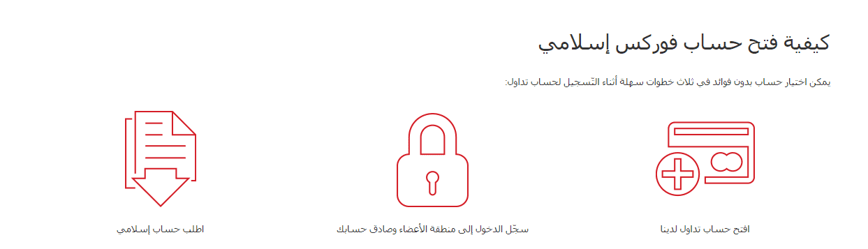 حساب اسلامي XM