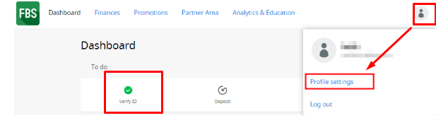حساب مفعل FBS