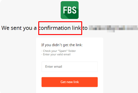 التأكيد على الايميل FBS