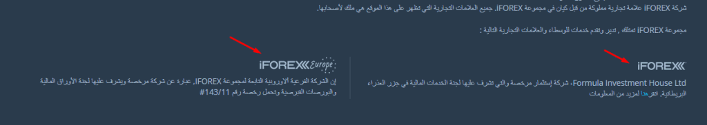 تراخيص iforex