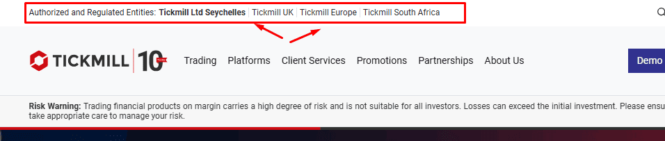 شركة tickmill الصفحة الرئيسية 