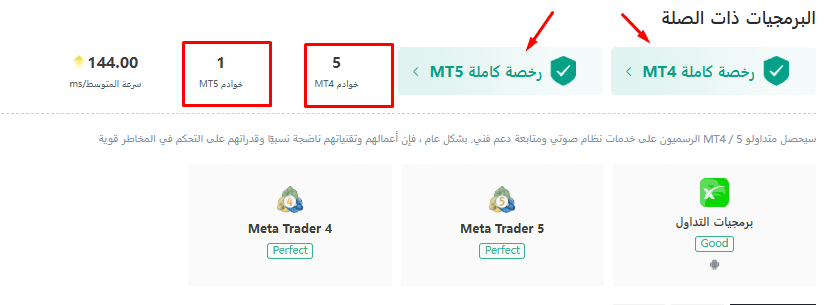 خوادم الميتاتريدر في xChief 