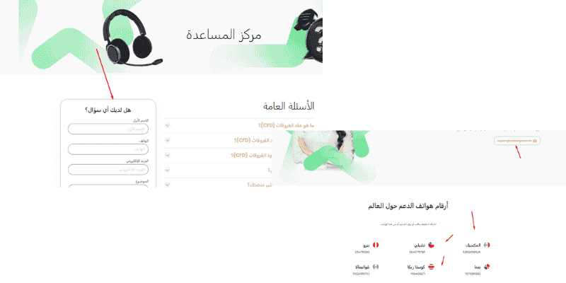 التواصل والدعم في TradeEU Global