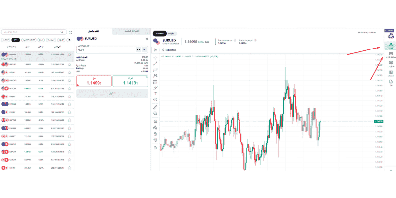 منصة التداول في HighMarkets 